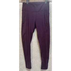 Victoria Secrets Incredible Essential Legging 27" Inseam Burgundy Size 10 NEW‎